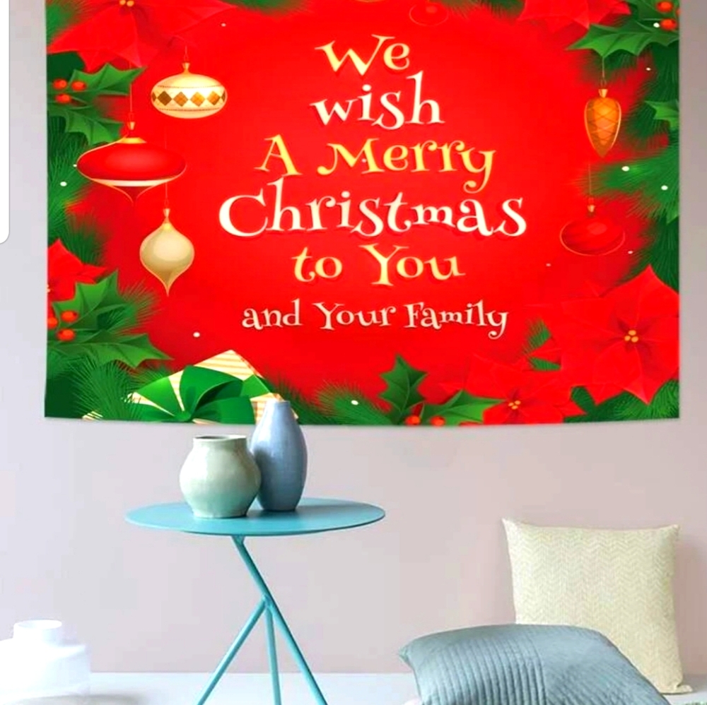 We wish you a merry christmas wall hanging